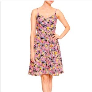 💚Neon floral fit and flare dress💚